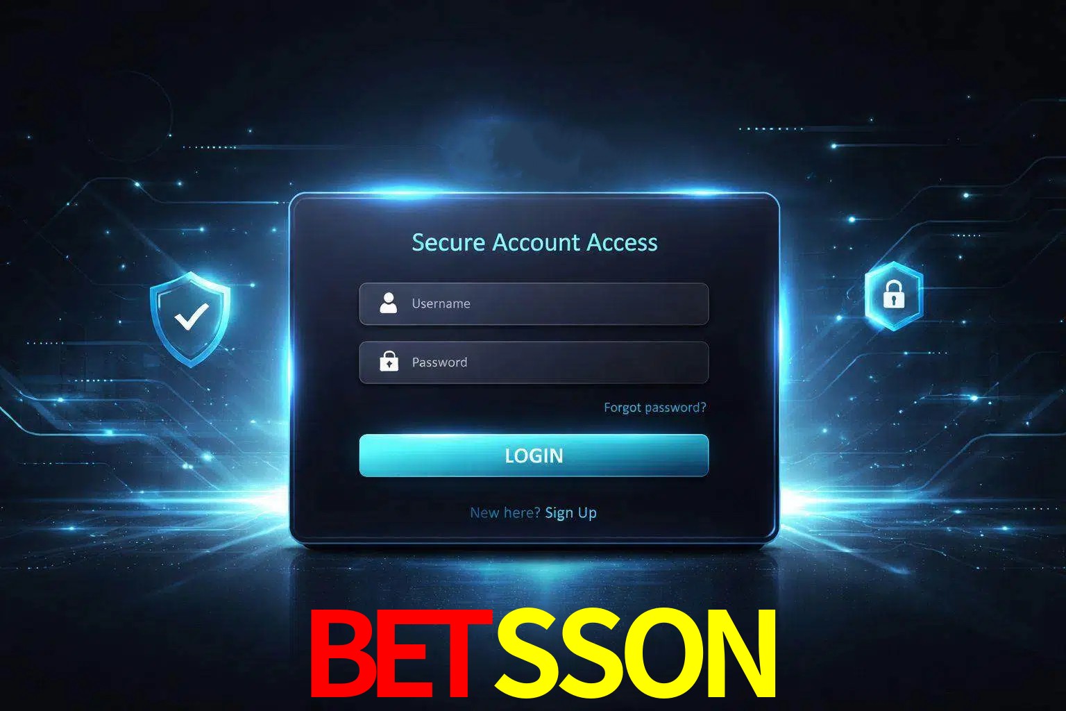 Pantalla de inicio de sesión de cuenta BETSSON para usuarios en México
