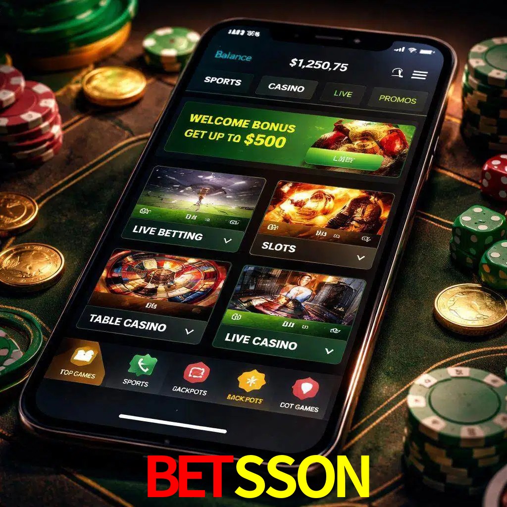 Diseño de juegos móviles BETSSON para usuarios en México